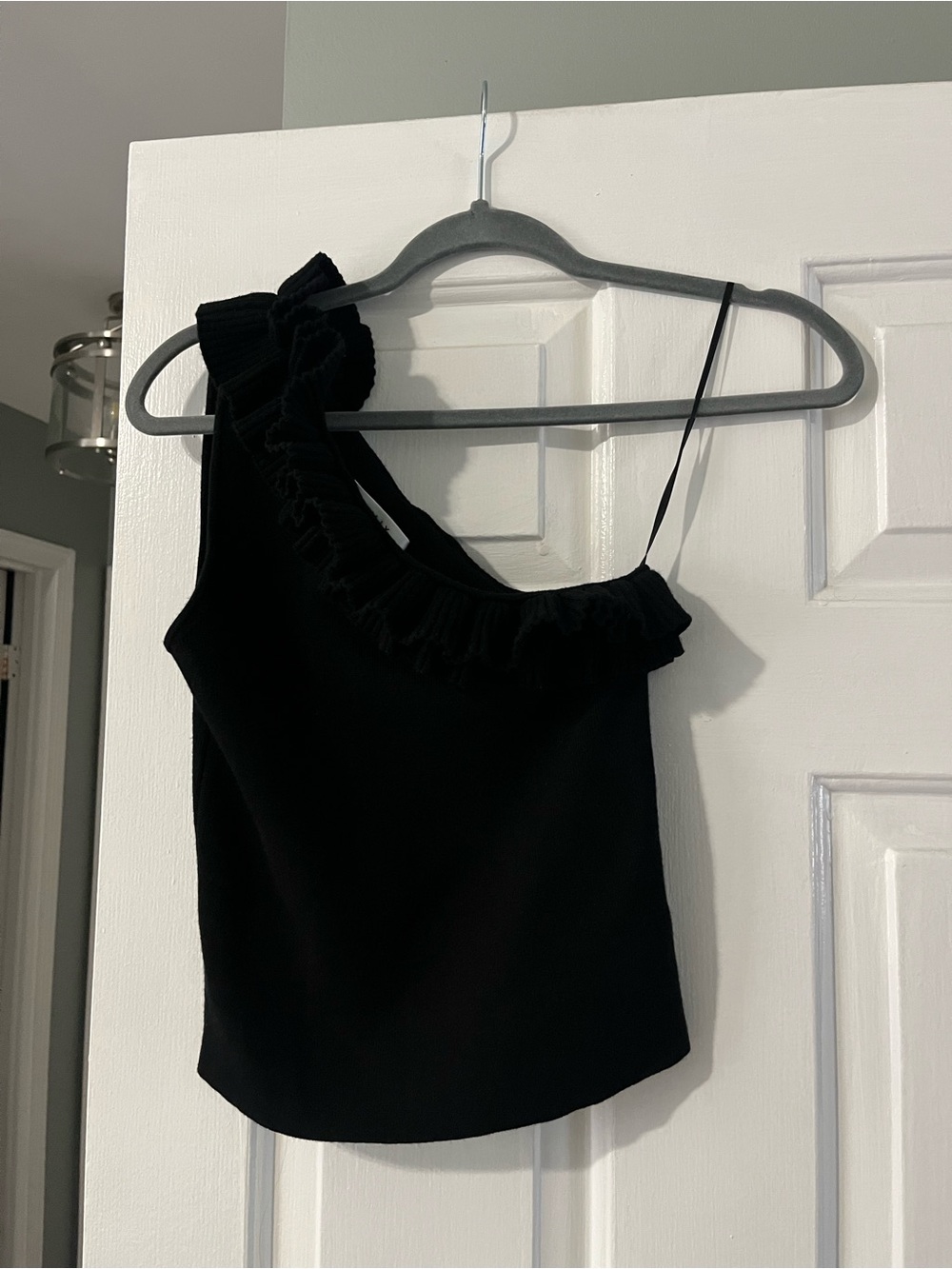 MILLY Ruffle One Shoulder Top - Picture 2 of 6